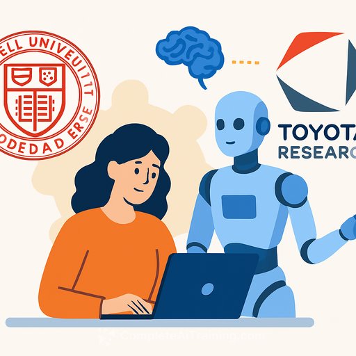 Cornell joins Toyota Research Institute's university AI and robotics program