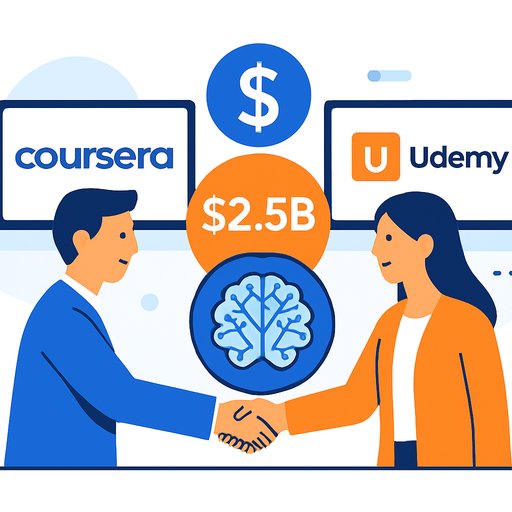 Coursera to Acquire Udemy in $2.5B All-Stock Deal, Targeting AI Workforce Training