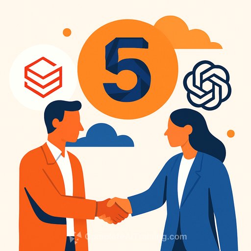Databricks and OpenAI announce $100M partnership: GPT-5 becomes default with native integration for real-world AI