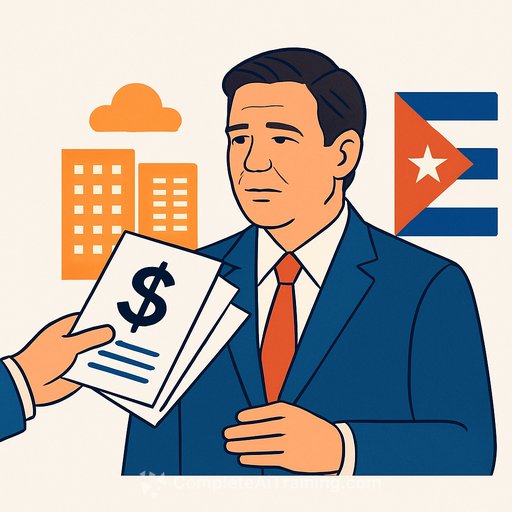 DeSantis receives bills on data center costs and Cuba policy