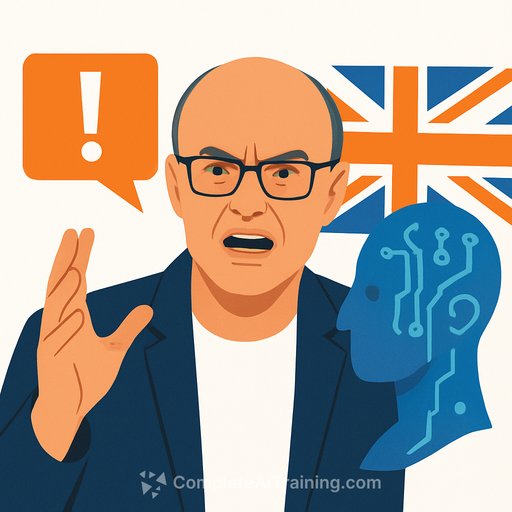 Dominic Cummings Blasts UK AI Law, Warns Britain Risks Falling Behind