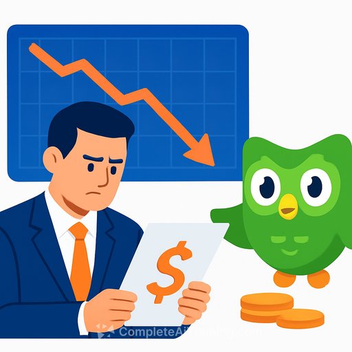 Duolingo executives sell shares as AI pivot triggers stock drop and securities investigations
