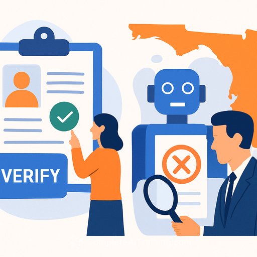 E-Verify expansion advances; Florida lawmakers probe AI in insurance denials