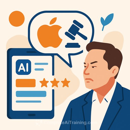 Elon Musk Accuses Apple of Antitrust Violations Over AI App Store Rankings, Plans Lawsuit