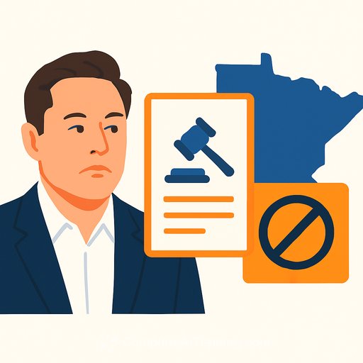 Elon Musk's company sues Minnesota over new law banning manipulated nudity images