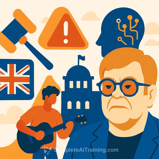 Elton John Slams UK Government Over AI Copyright Loopholes, Warns of Crisis for Young Artists