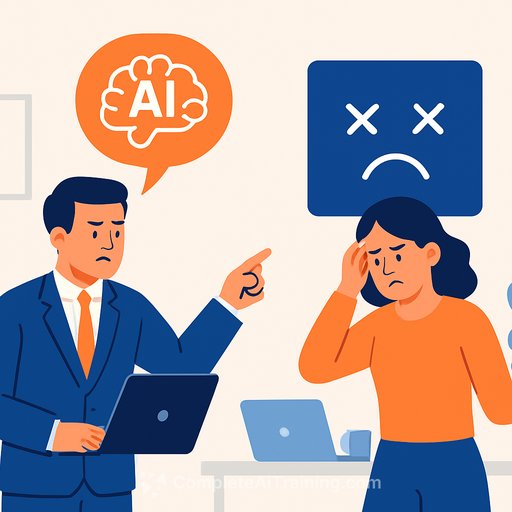 Employer push for AI use backfires