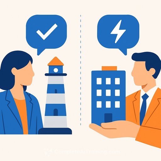 Enterprise AI companies choose lighthouse or landgrab sales strategies based on buyer risk and social proof