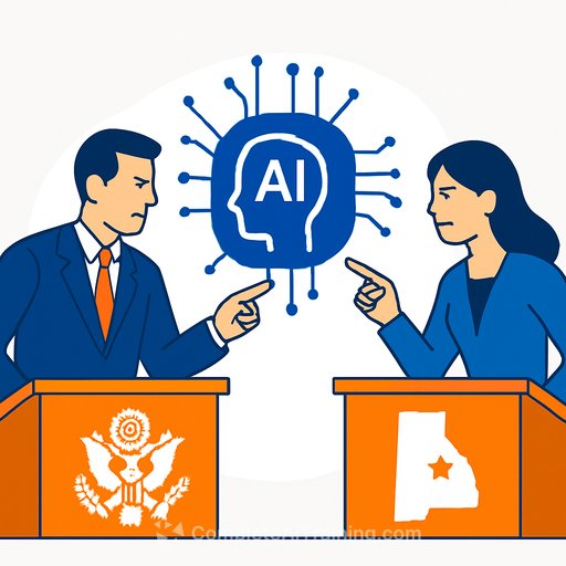 Federal and state governments clash over who controls AI regulation as Congress moves toward national preemption framework