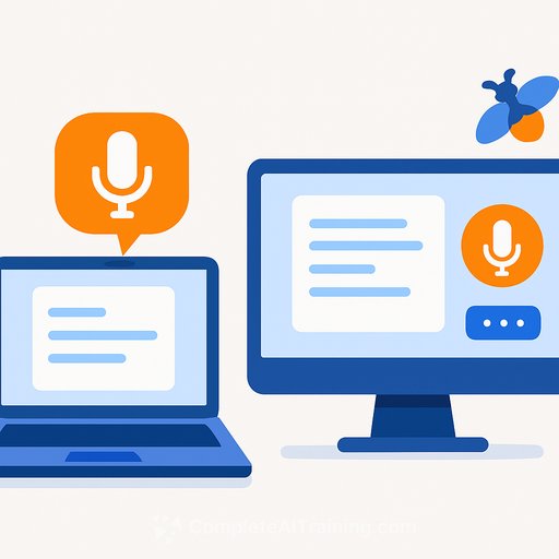 Fireflies launches dictation feature for Mac and Windows apps