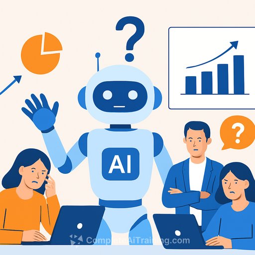Firms push AI adoption without clear goals, leaving staff confused and ROI elusive