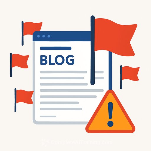 Five Red Flags a Blog Is Just AI Slop