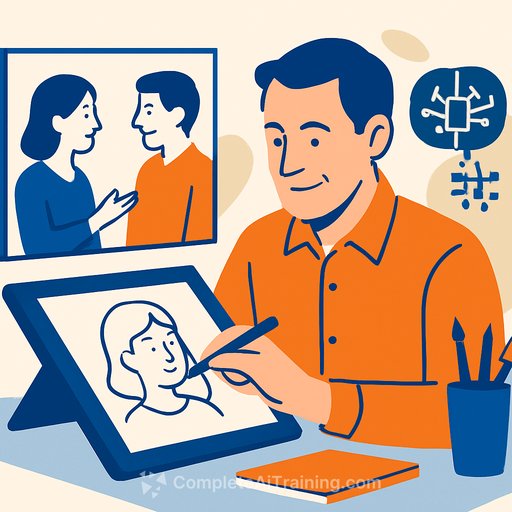 Former dentist builds illustration career on human connection as AI disrupts publishing