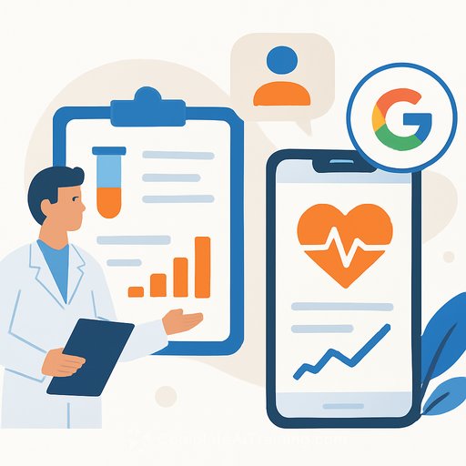 Function lab results will feed Google Health coaching