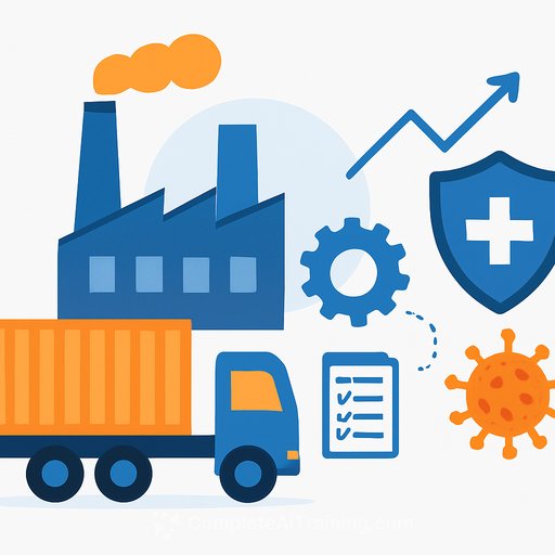 Future factories need supply chain resilience to meet shifting public health demands