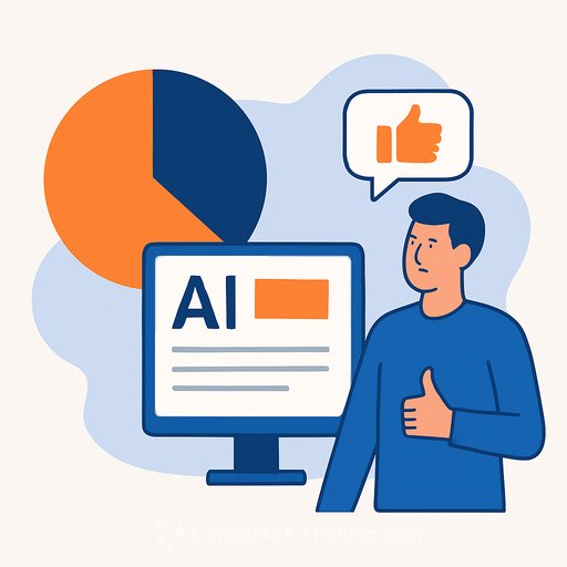 G2 data shows 69% of feedback analytics users view AI summarization positively but few report productivity gains