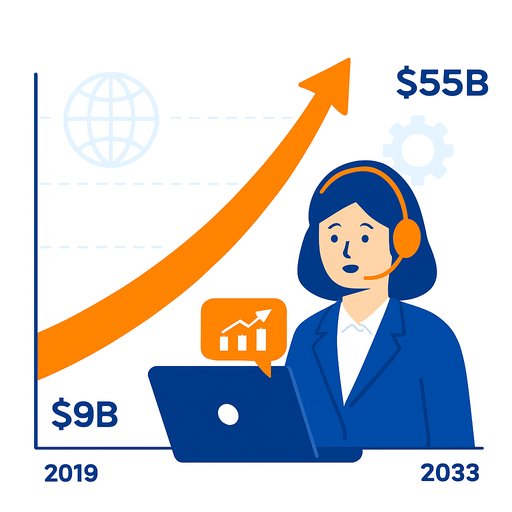 Global AI sales assistants market projected to grow from $9 billion to $55 billion by 2033