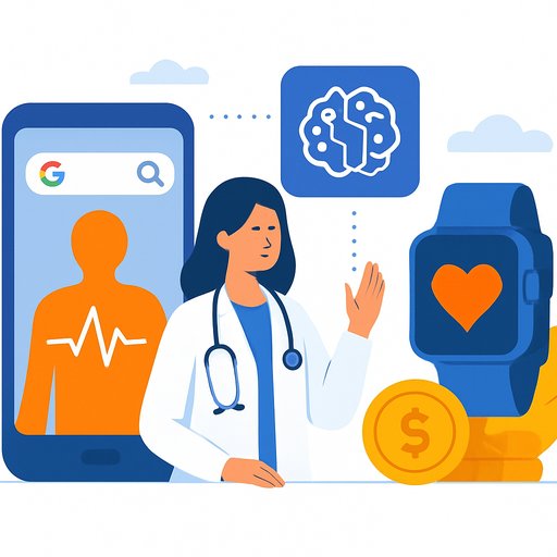 Google adds AI health features to Search and Fitbit and commits $10 million to clinical education