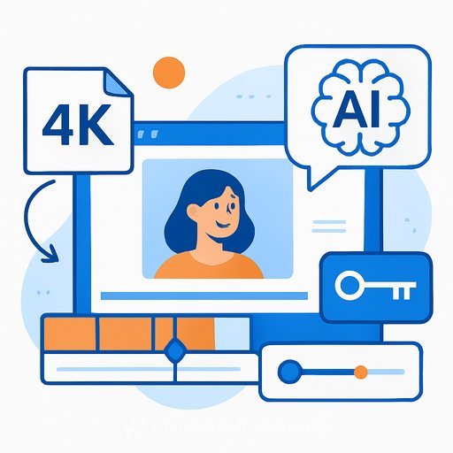 Google Flow adds 4K export and keyframe control to AI video tool