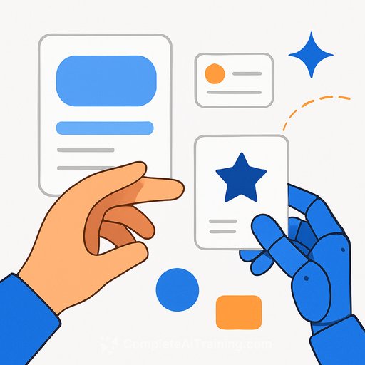 Google Hands UI Design to Gemini