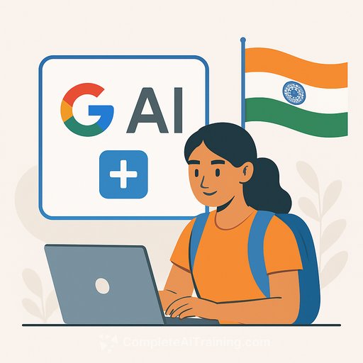 Google offers free AI Plus plan to college students in India for 2026 academic year
