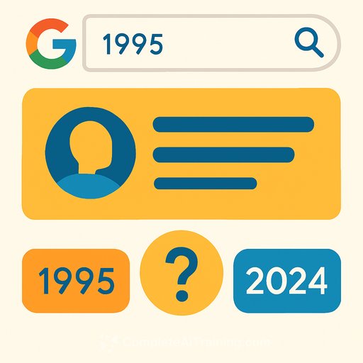 Google’s AI Overviews Can’t Seem to Answer If 1995 Was 30 Years Ago