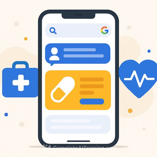 Google tests healthcare and pharma ads inside AI Mode search conversations