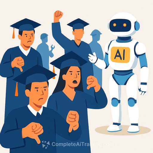 Graduates boo AI optimism at commencements as blue-collar trades jobs go unfilled