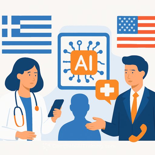 Greece and U.S. team up on AI smart entry for 1566 health line to ease ER strain starting Easter 2026
