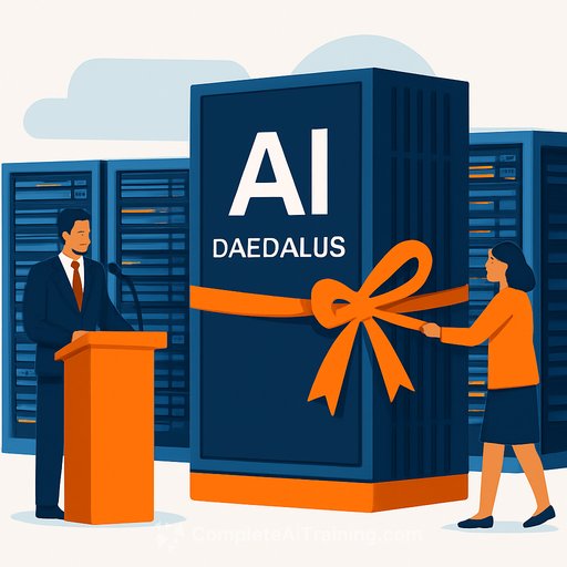 Greece inaugurates €58.9M Daedalus AI supercomputer