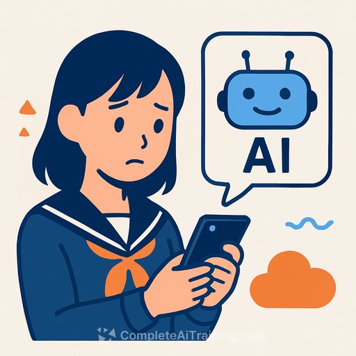 Half of teenage girls in Japan use AI for advice on personal worries, government survey finds