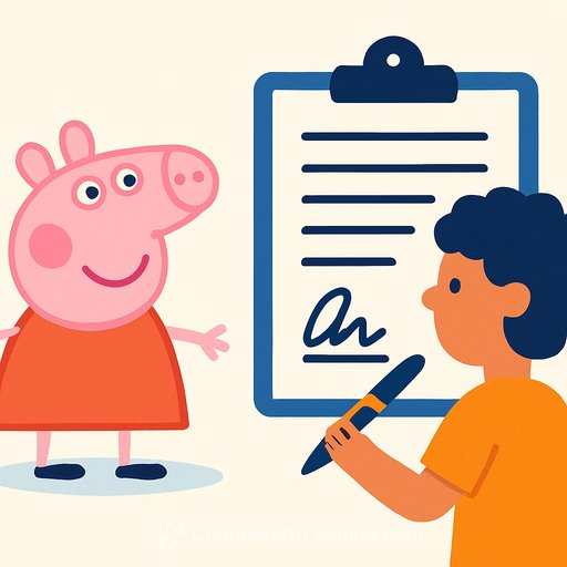 Hasbro requires Peppa Pig child actors to sign over AI voice rights