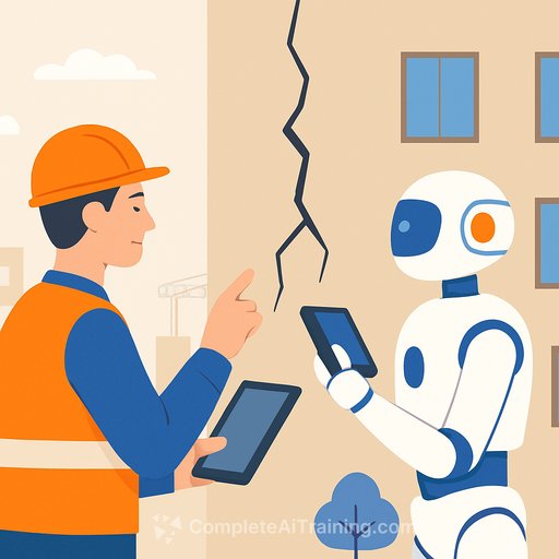 Hoban Construction tests AI robot for exterior wall crack inspections at Gyeonggi housing site