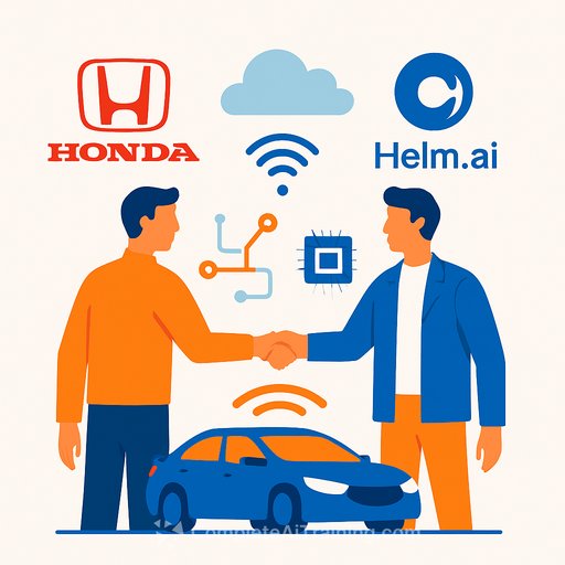 Honda Partners with Helm.ai to Develop Next-Generation Autonomous Driving Technology