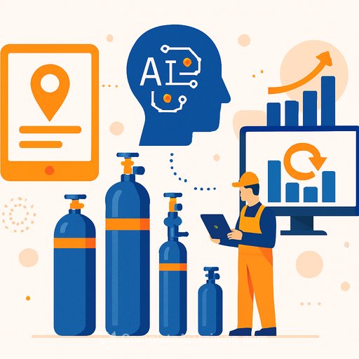 How AI Transforms Cylinder Tracking and Lifecycle Management for Industrial Gas Companies
