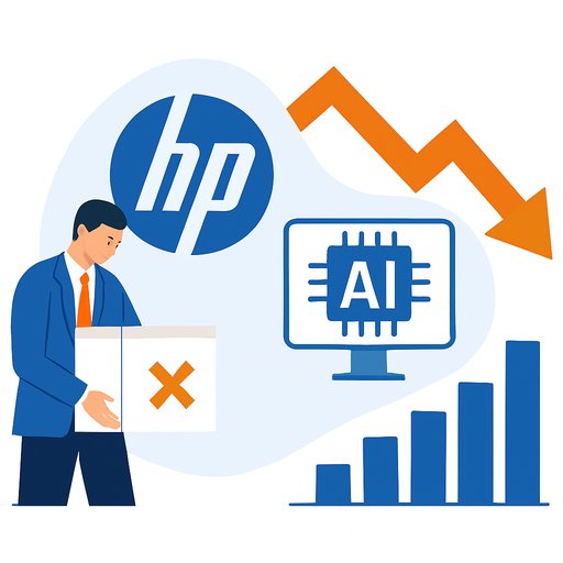 HP to Eliminate Up to 6,000 Jobs in AI Shift as Shares Drop 6%