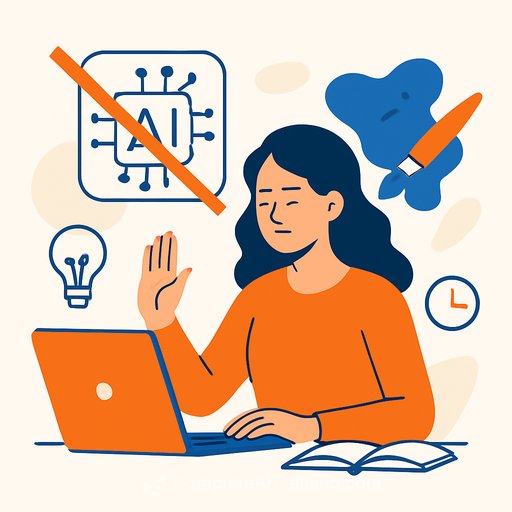 I Won't Use AI - Because Art, Learning, and Work Deserve a Human Touch