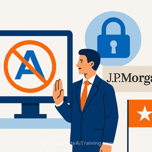 JPMorgan blocks Anthropic AI access for Hong Kong staff