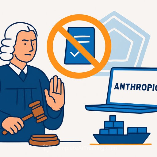 Judge temporarily blocks Pentagon's supply chain risk designation for Anthropic