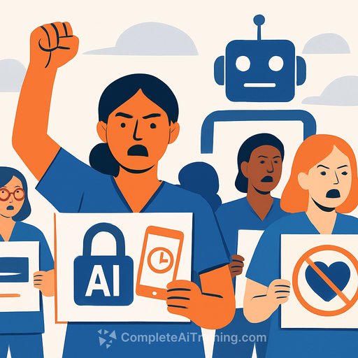 Kaiser Permanente nurses protest AI monitoring of patient call times and empathy