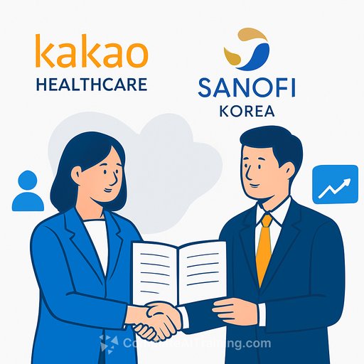 Kakao Healthcare and Sanofi Korea sign MOU to develop AI solutions and real-world evidence studies