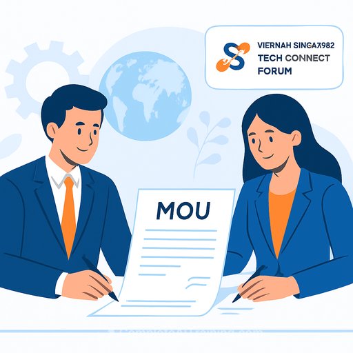 Kaopiz and QuantumTX sign MOU to co-develop healthcare solutions at Vietnam-Singapore Tech Connect Forum