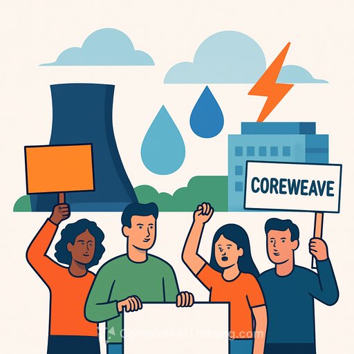 Kenilworth residents push back against CoreWeave AI data center over water and power concerns