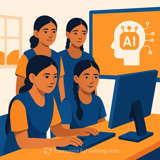 KGBV Schools Empower Rural Girls with Computer and AI Education in Prayagraj