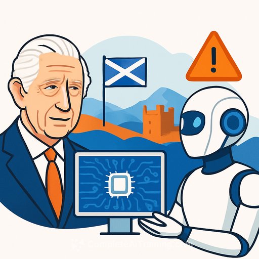 King Charles will meet A.I. leaders in Scotland amid safety concerns