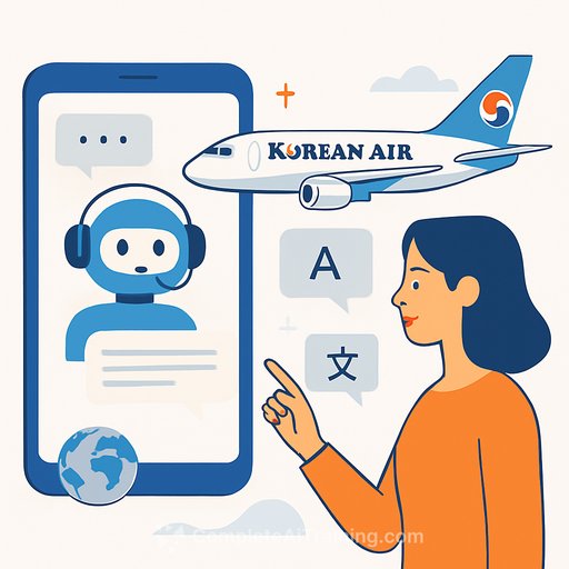 Korean Air Rolls Out Generative AI Chatbot With Source-Backed Answers and 13-Language Support
