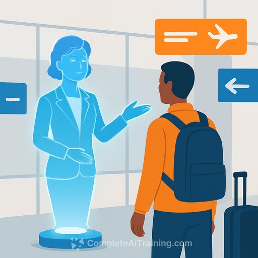 LaGuardia Airport installs AI hologram assistant to guide passengers through Terminal B