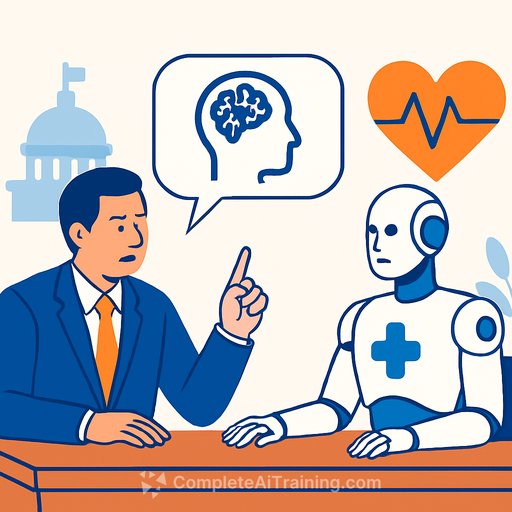 Lawmaker urges human supervision of artificial intelligence in health care