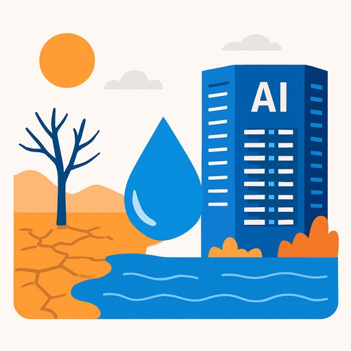 Local water stress drives AI data center opposition despite modest national usage