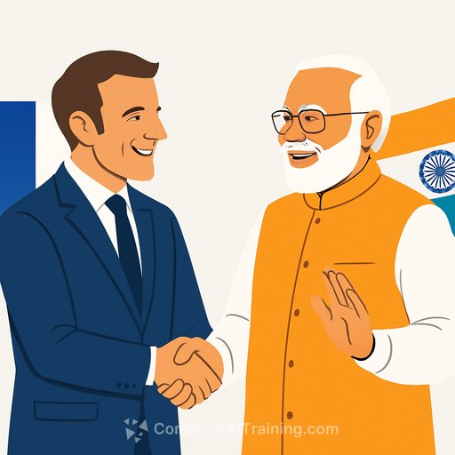 Macron and Modi turn on personal charm offensives as France and India race to secure AI investment